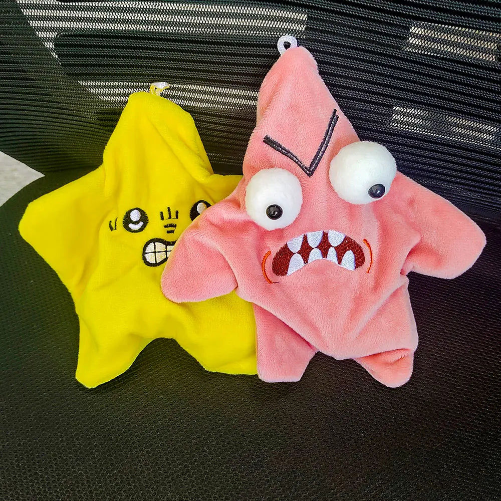 Angry Jumping Star Plush Toy